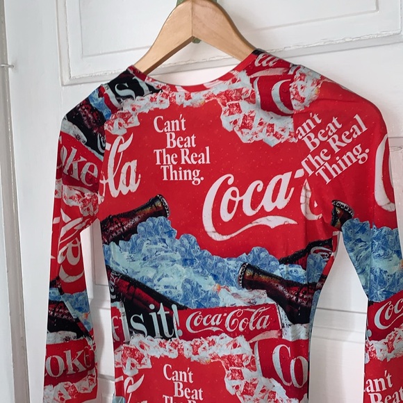 PARADE COCA COLA LONG SLEEVE ROMPER ONESIE - Picture 4 of 9